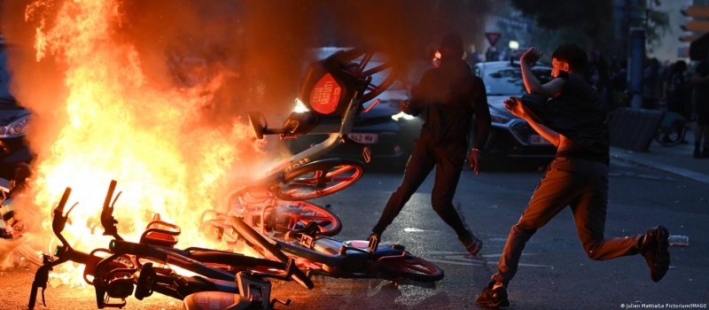 Hundreds arrested and dozens of police injured after Champions League riots in France